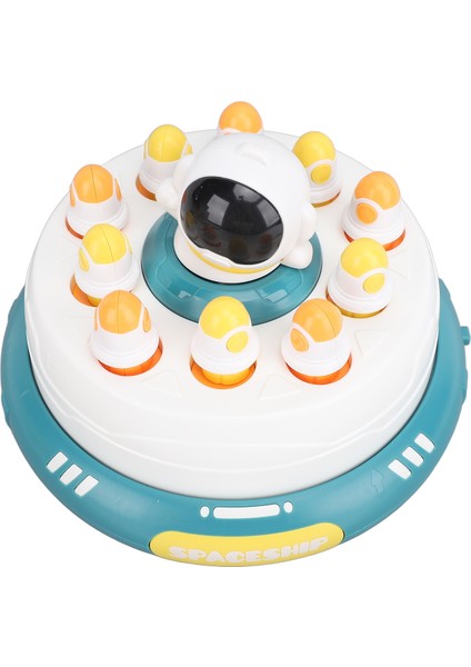 Astronot El Tipi Bulmaca Oyunu Oyuncağı 2 Yakalama Sepeti Etkileşimli Pil ile Çalışan Döndürülebilir Pop-Up Tahta Oyunu Yeşil (Yurt Dışından) fiyatları