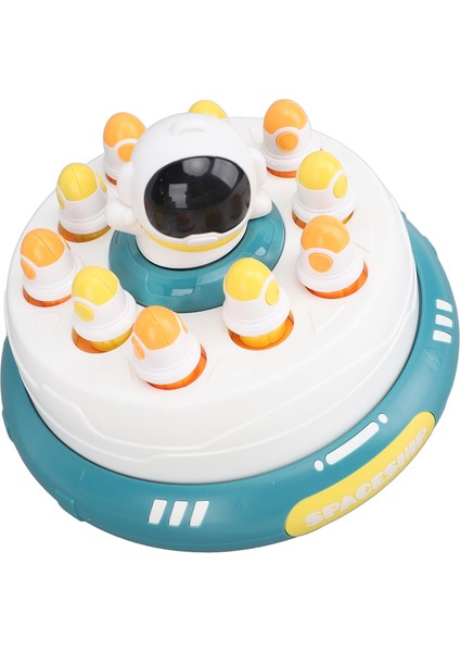 Astronot El Tipi Bulmaca Oyunu Oyuncağı 2 Yakalama Sepeti Etkileşimli Pil ile Çalışan Döndürülebilir Pop-Up Tahta Oyunu Yeşil (Yurt Dışından) modelleri