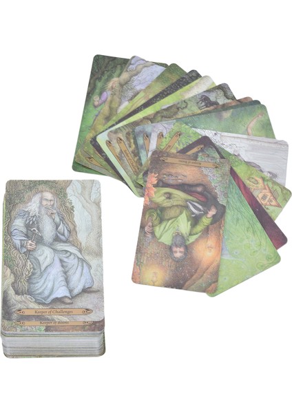 Büyülü Orman Tarot Kartı 78 Deste Kolay Karıştırma Kehanet Oyunu Meraklılar ve Yeni Başlayanlar Için Oyuncaklar (Yurt Dışından)