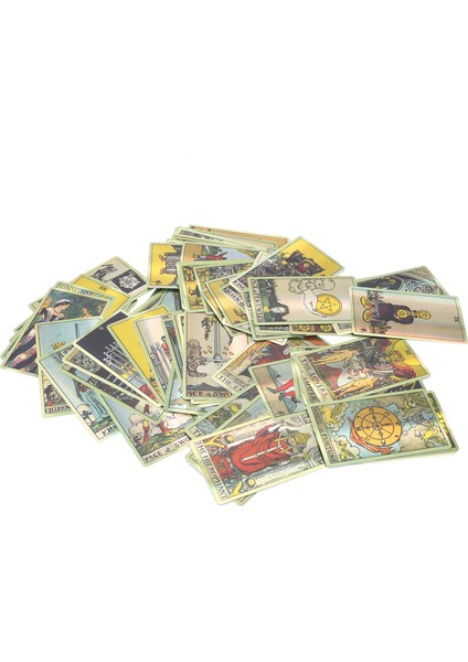 Kehanet Kartları Vintage Tarot Kartları Destesi Ingilizce Dil Etkileşimli Tahta Oyunu (Yurt Dışından)