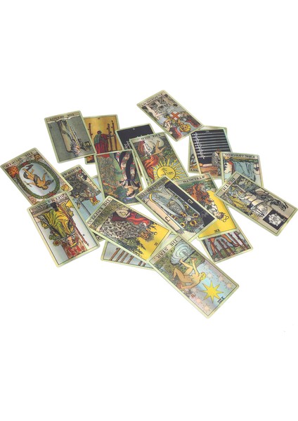 Kehanet Kartları Vintage Tarot Kartları Destesi Ingilizce Dil Etkileşimli Tahta Oyunu (Yurt Dışından)