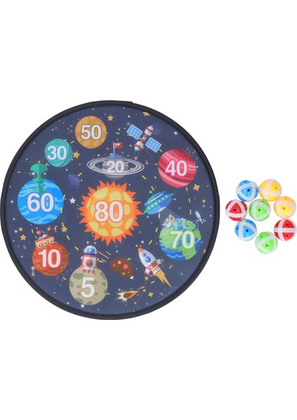 Astral Kids Dart Tahtası Oyunu Komik Ebeveyn Çocuk Etkileşimi Planet Dart Tahtası Yapışkan Top ile Iç Mekan Dış Mekan Için (Yurt Dışından)