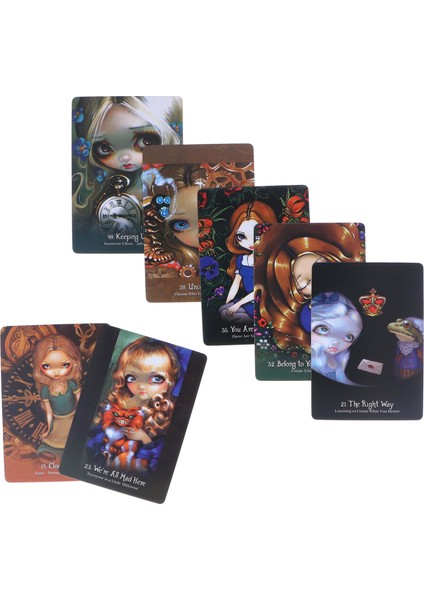 Harikalar Diyarı Hologram Kağıdı Tarot Kartları Kehanet Oyun Kartları Etkileşim Tahta Oyunu Kartı (Yurt Dışından)