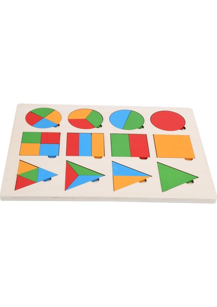Ahşap Geometrik Şekil Tahtası Okul Öncesi Öğrenme Eğitici Oyun Oyuncakları Çocuklar Için Yürümeye Başlayan Çocuklar3 Tür Kombinasyonu