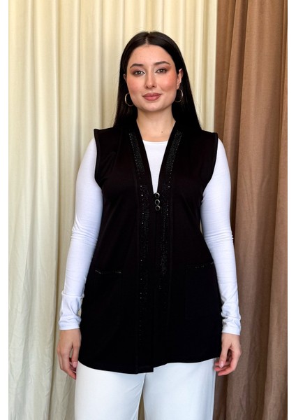 Kadın Büyük Beden Kısa Yelek 505