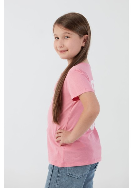 Good Vibes Only Yazı Baskılı Kız Çocuk Tişört fırsatları