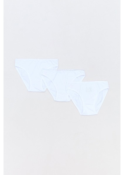 Yıldız Taşlı 3 Lü Kız Çocuk Külot