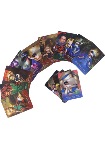 Harikalar Diyarı Hologram Kağıdı Tarot Kartları Kehanet Oyun Kartları Etkileşim Tahta Oyunu Kartı (Yurt Dışından)
