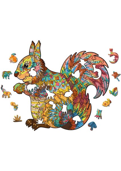 Yetişkin Çocuklar Için Ahşap Bulmaca 3D Bulmaca Hayvanlar Kartal Ahşap Bulmaca Benzersiz Hayvan Şekli Bulmaca Parçaları Bulmaca Koleksiyonu Hediye (Yurt Dışından)