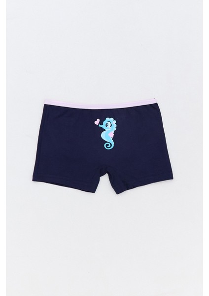 Denizatı Baskılı 3 Lü Kız Çocuk Boxer modelleri