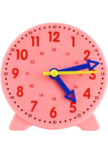 Saat Öğretim Yardımı Öğrenme Modeli Oyuncak Öğrenciler Çocuklar Bilişsel Zaman Aracı 3 Işaret Bağlantısı 24 Saat Sistemi 10cm Pembe