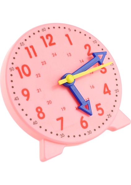 Saat Öğretim Yardımı Öğrenme Modeli Oyuncak Öğrenciler Çocuklar Bilişsel Zaman Aracı 3 Işaret Bağlantısı 24 Saat Sistemi 10cm Pembe