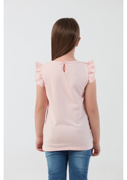 Nakışlı F Harf Armalı Kız Çocuk Bluz modelleri