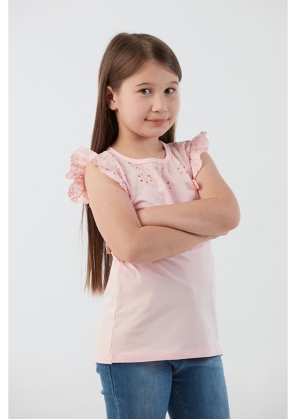 Nakışlı F Harf Armalı Kız Çocuk Bluz fırsatları