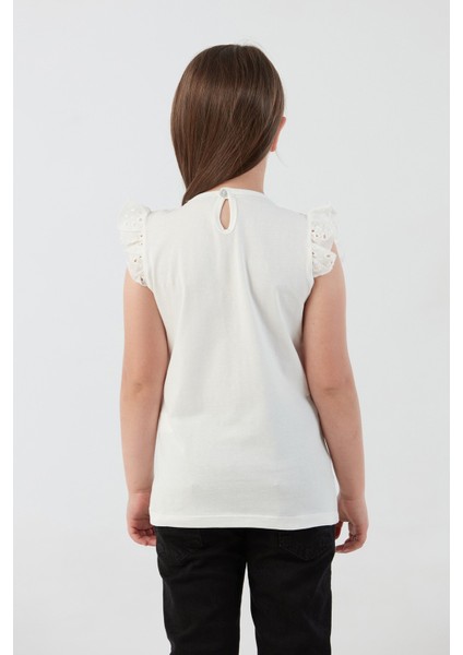 Nakışlı F Harf Armalı Kız Çocuk Bluz modelleri