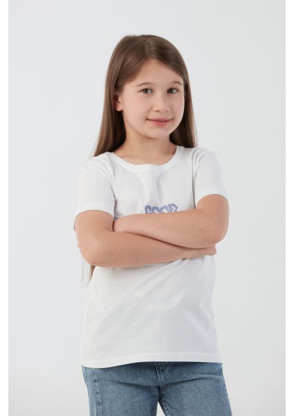 Good Vibes Only Yazı Baskılı Kız Çocuk Tişört indirimleri