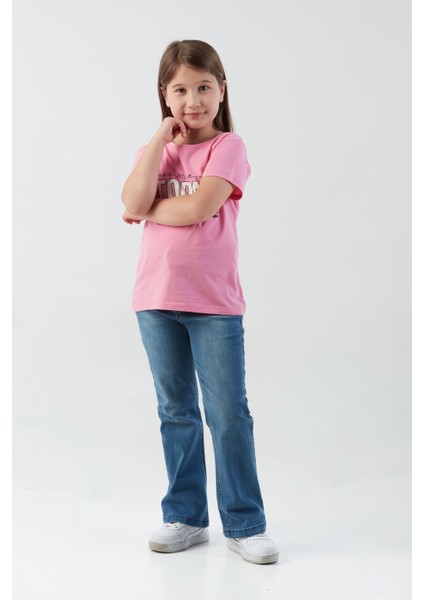 %100 Pamuk Today Baskılı Kız Çocuk Tişört indirimleri