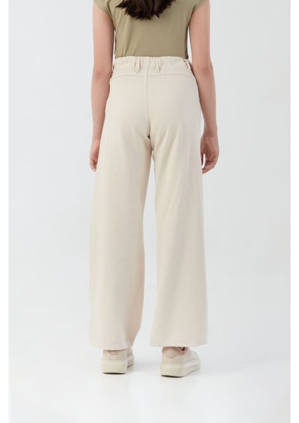 %100 Pamuk Beli Lastikli Kız Çocuk Pantolon modelleri