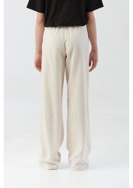 %100 Pamuk Beli Bağlamalı Kız Çocuk Palazzo Pantolon modelleri