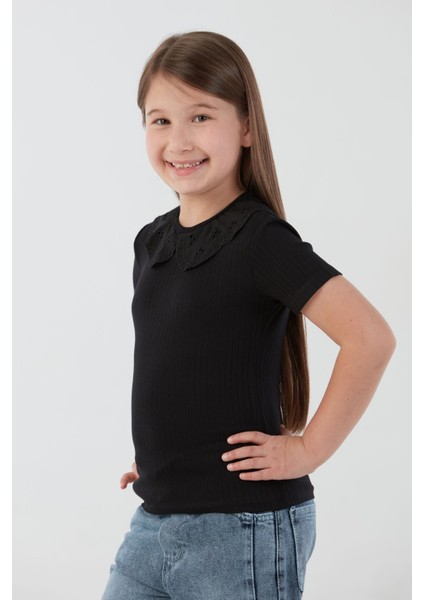 Bebe Yaka Fitilli Kız Çocuk Tişört fiyatları