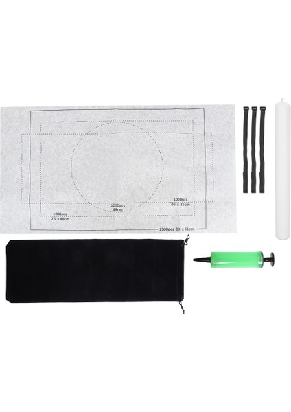 Keçe Bulmaca Matı Yapboz Bulmacaları Rulo Saklama Pedi Bulmaca Battaniyesi Çocuklar Içingri 26X46IN (Yurt Dışından)