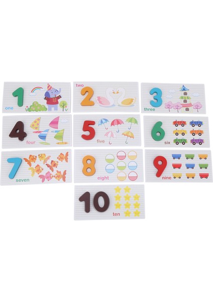 Yürümeye Başlayan Çocuklar Matematik Flaş Kartları Ahşap Sayı Blokları Kartları Çocuklar Erken Eğitim Oyuncakmatematik Flaş Kartları (Yurt Dışından)