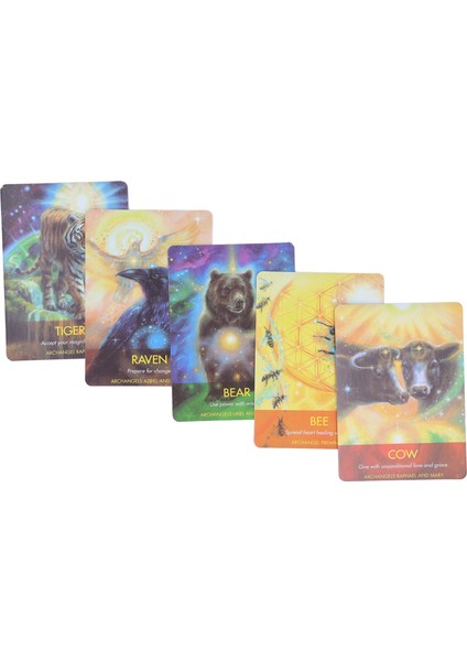 Ingilizce Tarot Kartı Hayvan Deseni Gelecek Anlatımı Kehanet Tarot Destesi Masa Oyunu Tatil Partisi Için (Yurt Dışından)