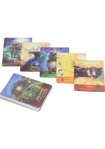 Ingilizce Tarot Kartı Hayvan Deseni Gelecek Anlatımı Kehanet Tarot Destesi Masa Oyunu Tatil Partisi Için (Yurt Dışından)