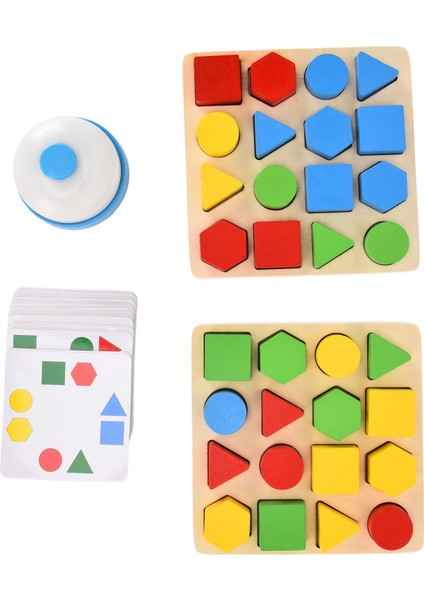Geometrik Bulmaca Oyuncak Eğitici Etkileşimli Bloklar Bulmaca Zeka Oyunları Bilişsel Oyuncak
