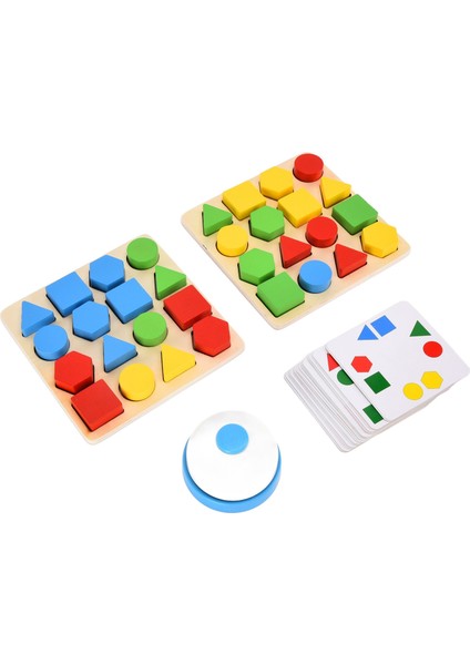 Geometrik Bulmaca Oyuncak Eğitici Etkileşimli Bloklar Bulmaca Zeka Oyunları Bilişsel Oyuncak