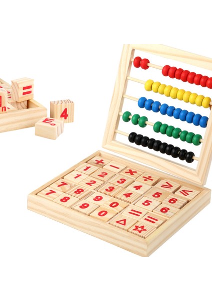 Ahşap Matematik Blokları Eğitici Erken Öğrenme Parlak Renk Beceri Geliştirme Matematik Sayma Tahtası Oyuncağı fiyatları