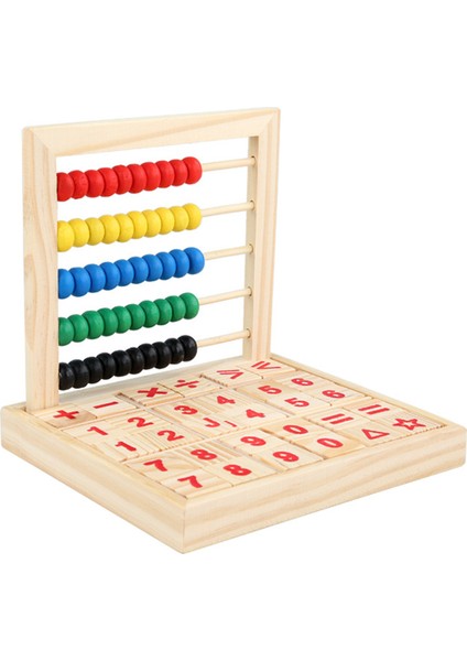 Ahşap Matematik Blokları Eğitici Erken Öğrenme Parlak Renk Beceri Geliştirme Matematik Sayma Tahtası Oyuncağı modelleri