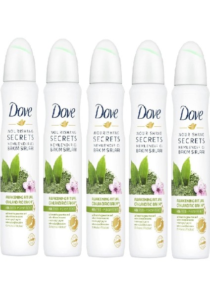 Kadın Matcha Yeşil Çay ve Sakura Çiçeği Sprey Deodorant 150 ml x 5 Adet