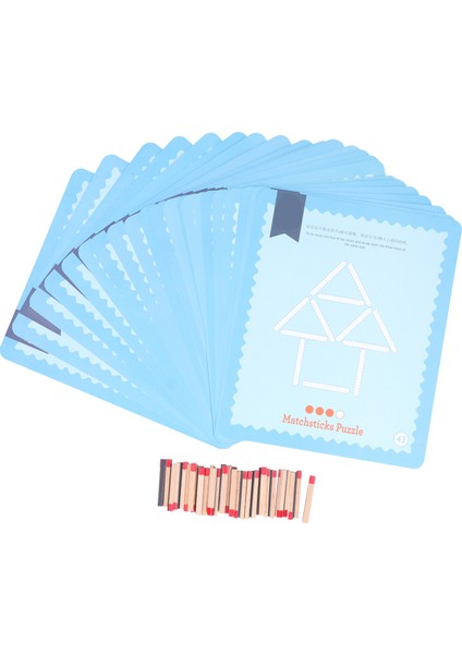 Çocuklar Kibrit Çöpü Oyuncakları Bulmaca Konsantrasyon Matematik Mantık Eğitim Kart Oyunu Oyuncakları (Yurt Dışından)