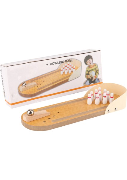 Ahşap Çocuk Bowling Oyuncak Masaüstü Ebeveynçocuk Etkileşimli Mini Bowling Oyuncak Oyunu (Mini Bowling Oyuncağı) (Yurt Dışından)