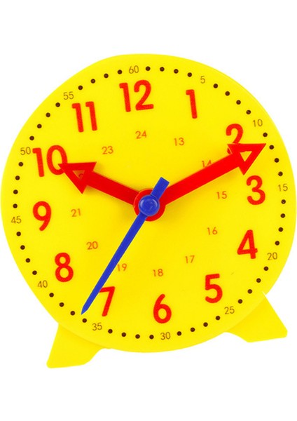Saat Öğretim Yardımı Öğrenme Modeli Oyuncak Öğrenciler Çocuklar Bilişsel Zaman Aracı 3 Işaret Bağlantısı 24 Saat Sistemi 10CM Sarı (Yurt Dışından)