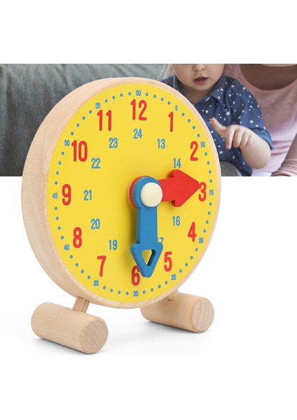 Sayılar Saat Modeli Oyuncak Ahşap Saat Öğrenme Eğitici Anaokulu Oyuncağı Çocuklar Için