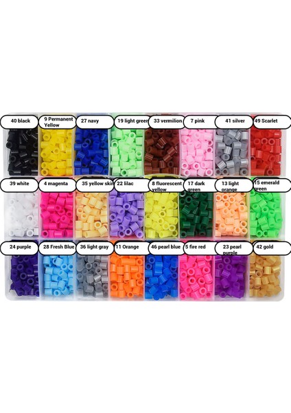 4800 Adet 5mm Plastik Tüp Boncuk Oyuncak Boncuklar 24 Renkli Tüp Boncuklar Dıy Eriyen Sigorta Küçük Aralayıcı Boncuklar Çocuklar Için El Sanatları Yedekleri modelleri