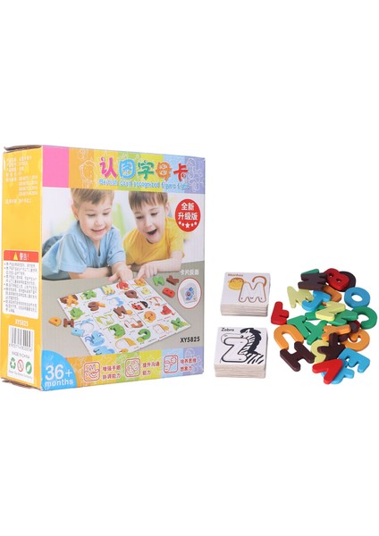 Alfabe Flaş Kartları Abc Montessori Eğitici Oyuncaklar 3-5 Yaş Arası Çocuklar Için Prescool Öğrenme Aktiviteleri
