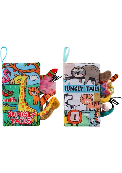 Adet Zürafa Rakun Tipi Bebek Hayvan Bez Kitap Seti Ilginç Yumuşak Bebek Bulmaca Oyuncak Kitabı Ev Için