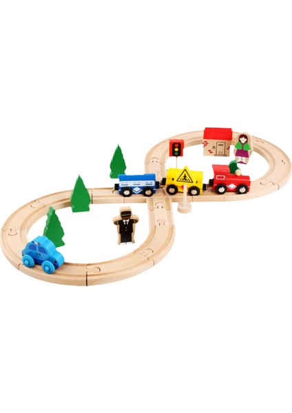 Çok Işlevli Ahşap Raylı Araba Montajı Renkli Raylı Tren Çocuklar Akıllı Oyuncak Erkek si