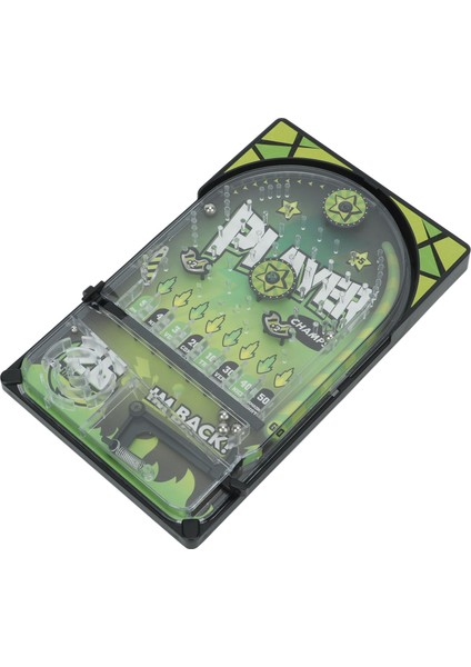 Çocuklar Pinball Oyunu El Göz Koordinasyonunu Geliştirin Çocuklar Pinball Yarış Oyuncağı Braketli Koyu Yeşil