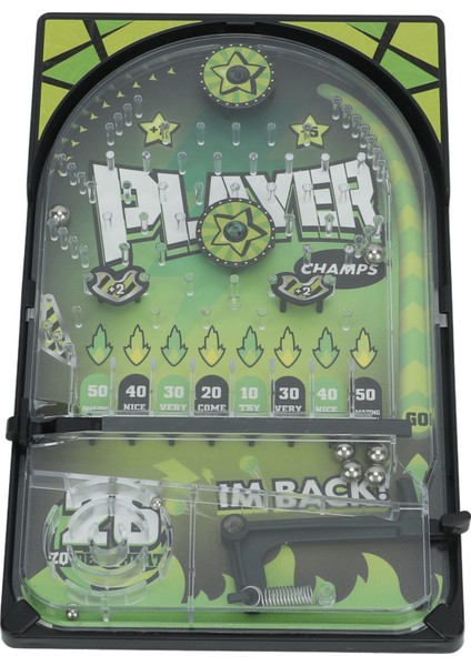 Çocuklar Pinball Oyunu El Göz Koordinasyonunu Geliştirin Çocuklar Pinball Yarış Oyuncağı Braketli Koyu Yeşil