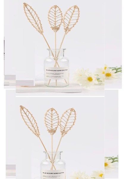 3 Tek Adet 3 Model Aromaterapi Koku Dağıtıcı Rattan Şişe Ahşap Difüzör Çubuk (Spiral-Yaprak-Dalgalı) fırsatları