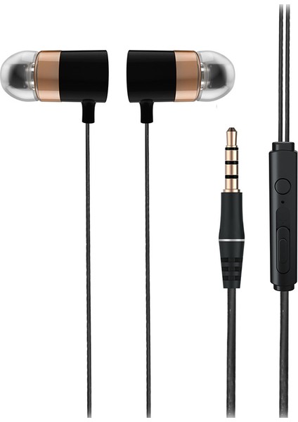 Lecoo EH103 3.5mm Jacklı Kablolu Kulak Içi Mikrofonlu Siyah Kulaklık (5024)