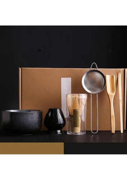 Geleneksel Japon Matcha Çayı Seti 6 Parça Full Set