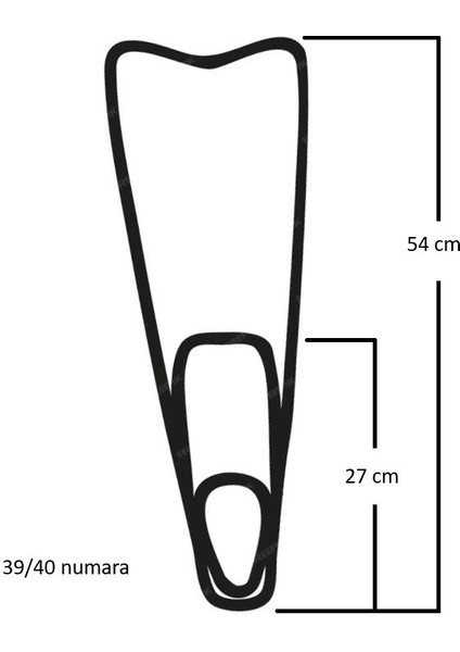 Yüzücü Paleti Bermuda Siyah Çantalı - 39-40 - B575 (Lisinya)