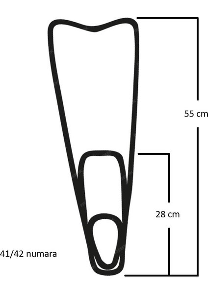 Yüzücü Paleti Bermuda Mavi Çantalı - 41-42 - B576 (Lisinya)