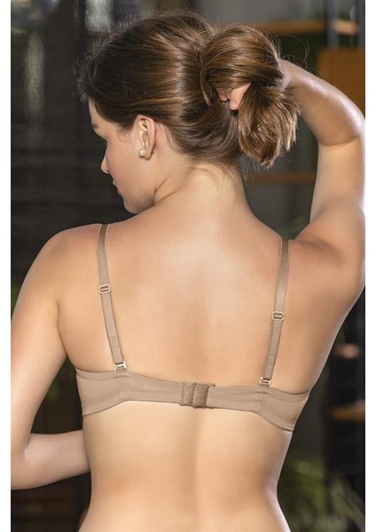Straplez Zincir Detaylı Sütyen Cappucino (BRF11190)