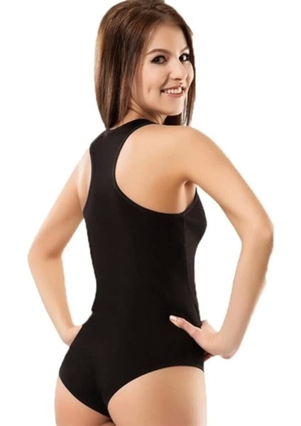 Şahinler Kalın Askılı Sporcu Çıtçıtlı Body B585